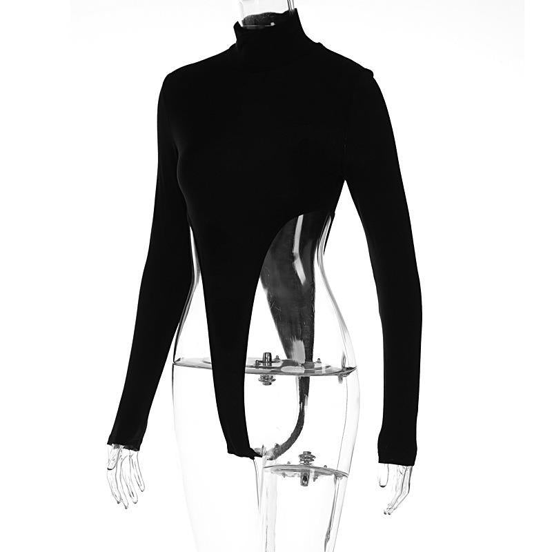 Women's Backless Slim-Fit Long Sleeve Bodysuit