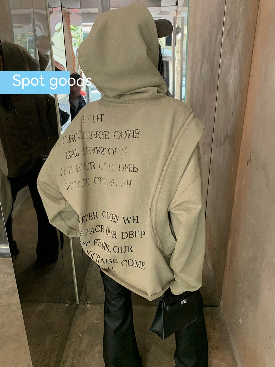 Women's Retro Oversized Graphic Hoodie American Streetwear