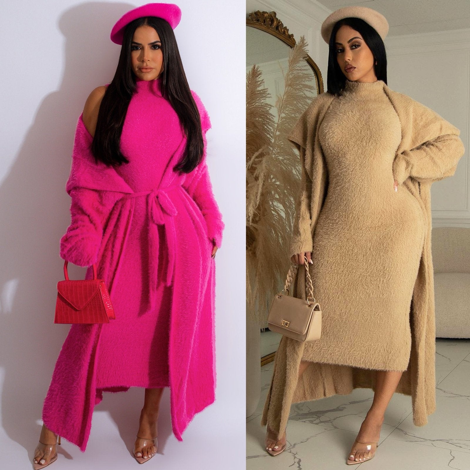 Elegant Velvet Two-piece Suit for Women