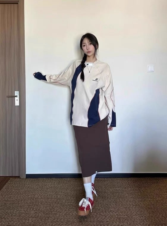 Cozy Geometric Loose Knit Sweater