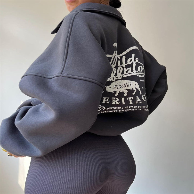 Cozy Fleece Pullover Sweatshirt for Fall & Winter