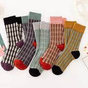 Contrast Color Twist 3D Socks for Women