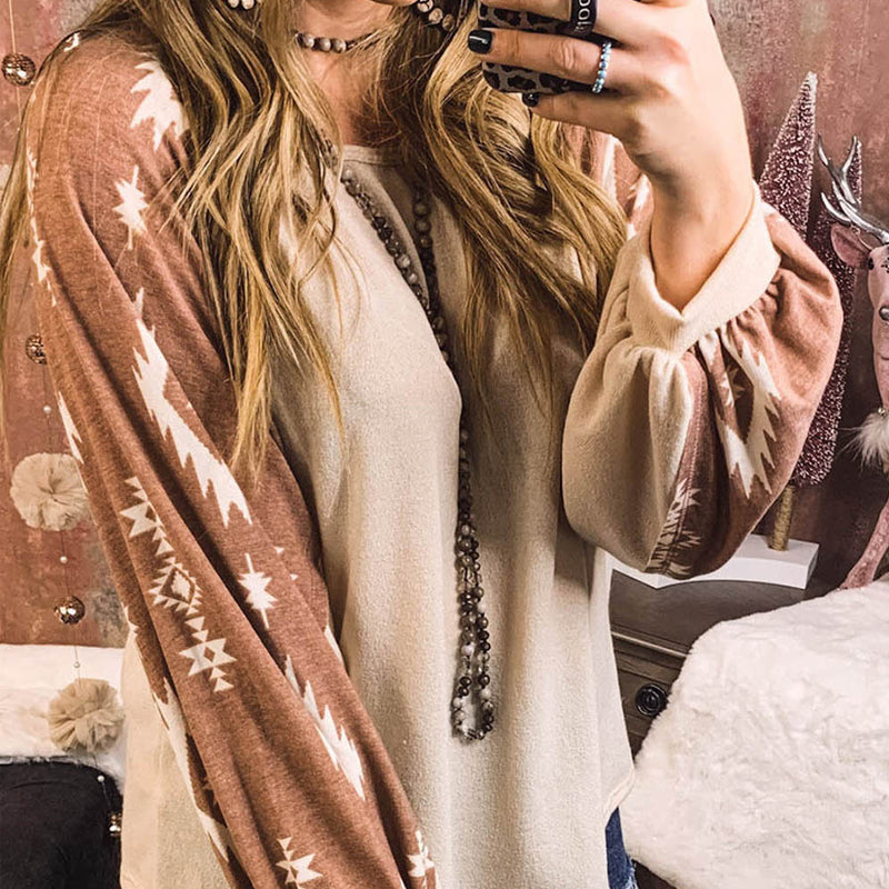 Chic Printed Loose Pullover Streetwear Hoodie