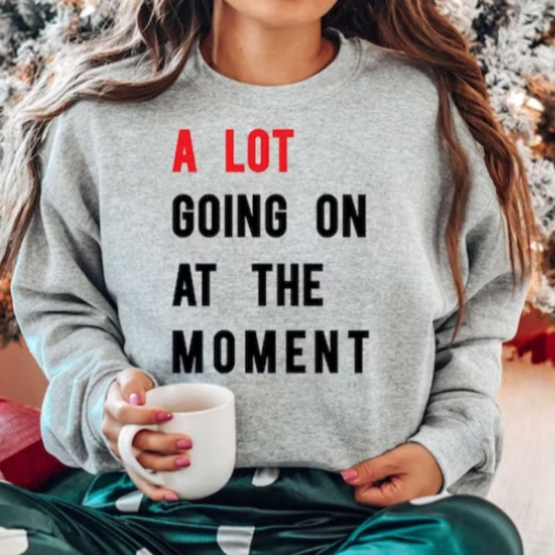 Plus Size Striped Loose Casual Round Neck Sweater