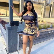 Sexy Irregular Bow Skirt Outfit for Women