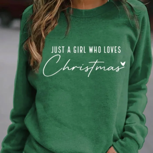 Chic Printed Long Sleeve Loose Autumn & Winter Women's Sweater