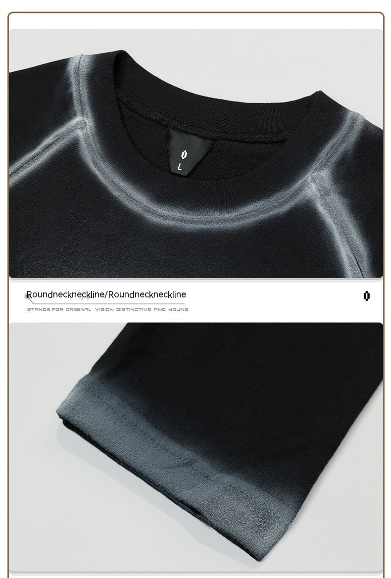 Retro Goth Spray Paint Cotton Loose Graphic Tee