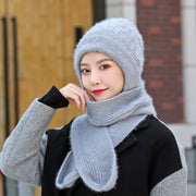 Women's Winter Warmth All-in-One Scarf & Hat Set