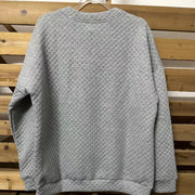 Leopard Splicing Drop Shoulder Zipper Women's Sweater