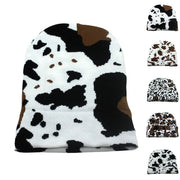 Cozy Cow Knit Beanie for Men & Women