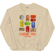 Trendy Canned Fish Print Crewneck Sweatshirt