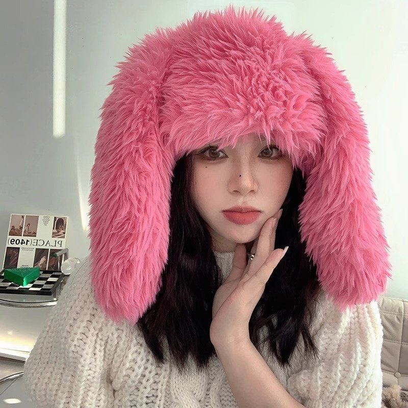 Rabbit Ears Plush Bonnet for Kids