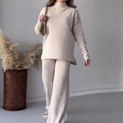 Casual Japanese-Style Wide Leg Pants Set