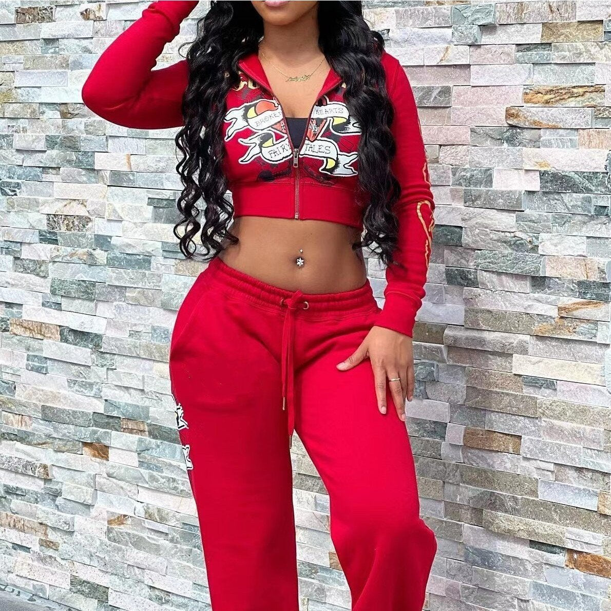 Multicolor 2-Piece Jumpsuit Set for Women