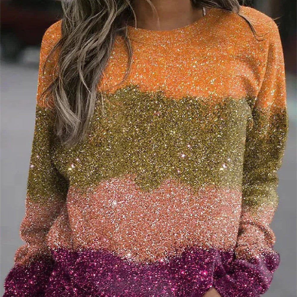Women's Letter Print Loose Casual Sweatshirt