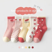 Versatile Mid-Calf Socks for Girls