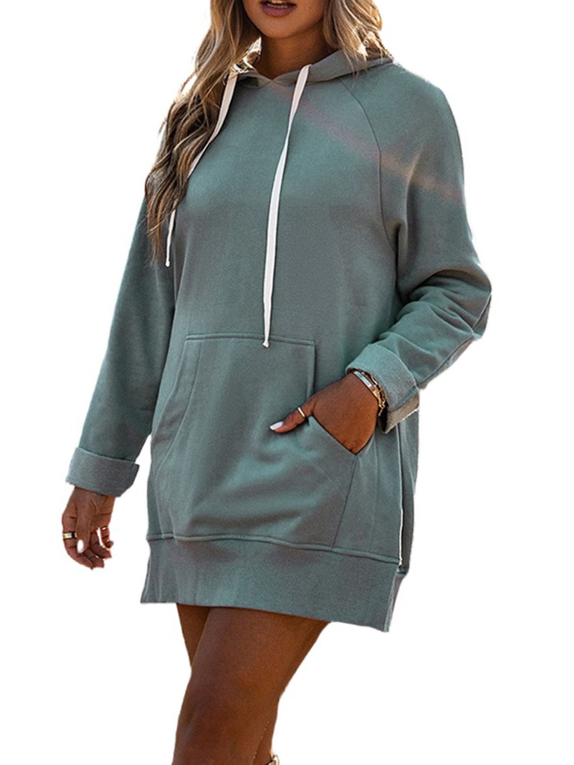 Cozy Solid Color Loose Mid-Length Women's Sweater