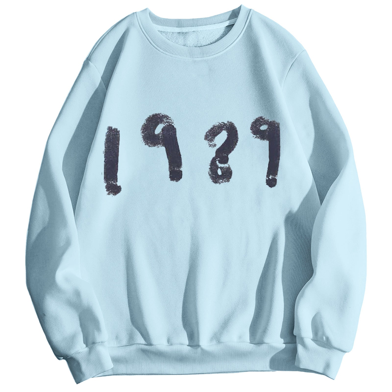 Women's 1989 Casual Long Sleeve Loose Round Neck Sweater