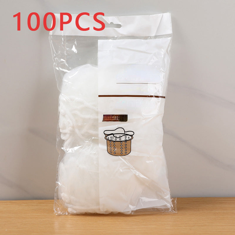 Disposable Sewer Water Filter Mesh Bags – 100 Pack for Kitchen Sink, Shower and Drain Hair & Debris