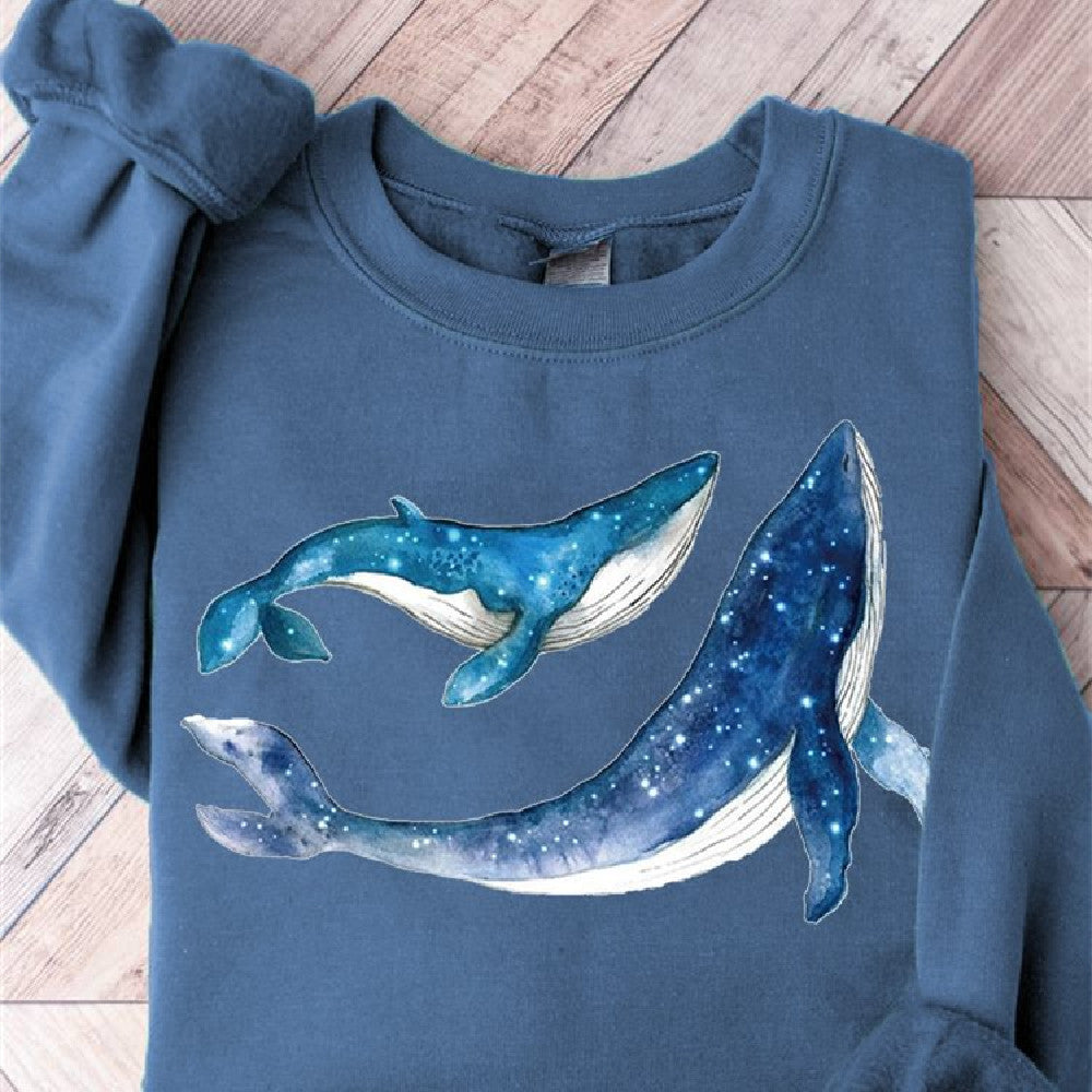 Festive Digital Print Women's Christmas Sweater
