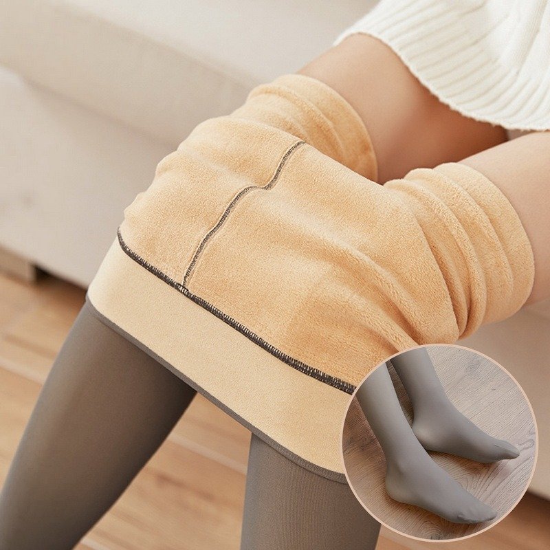 Warm Fleece-Lined Leggings for Women - Plus Size Thermal Tights