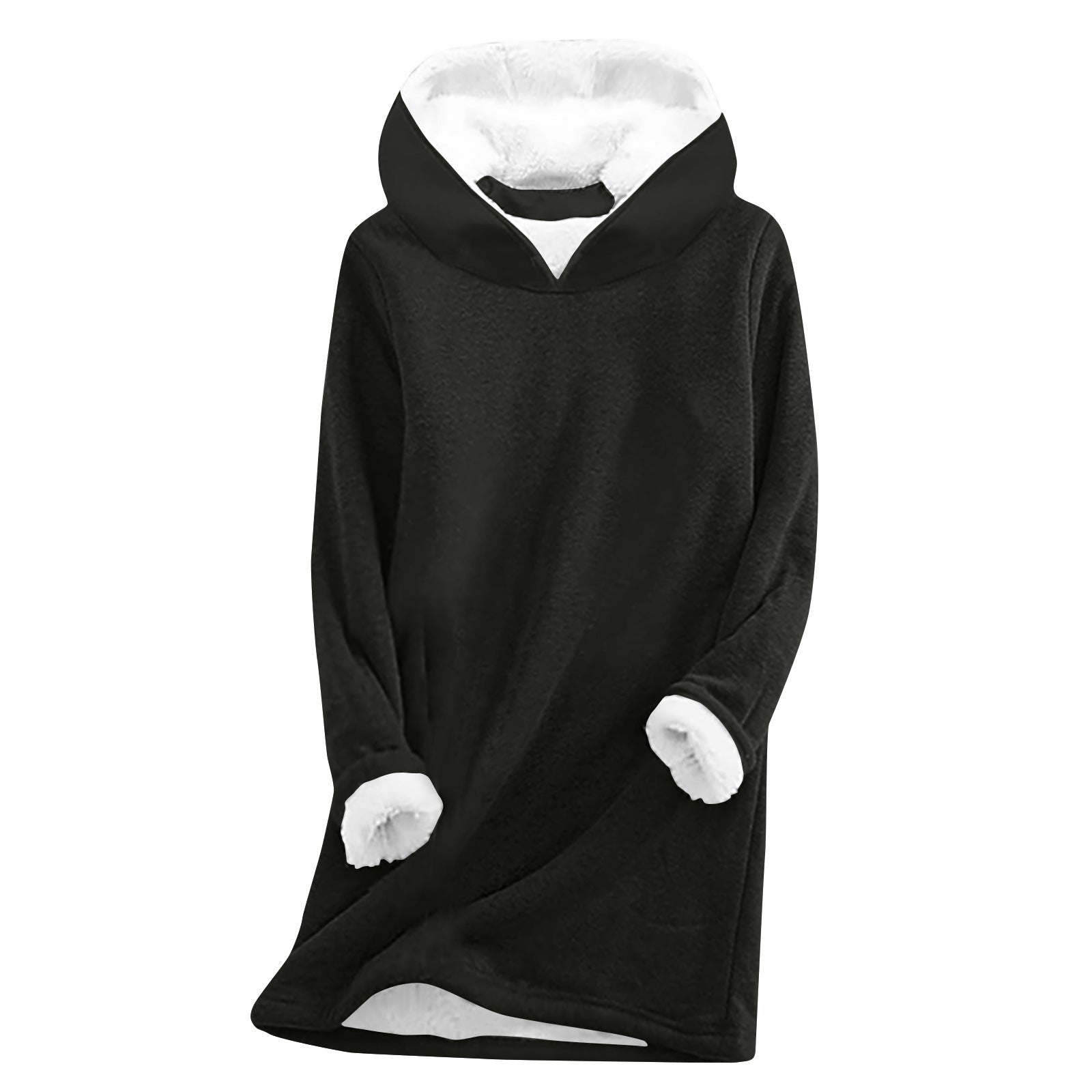 Women's Fleece Lined Casual Long Sleeve Sweatshirt