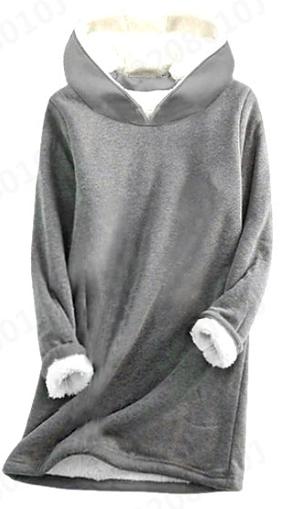 Women's Fleece Lined Casual Long Sleeve Sweatshirt