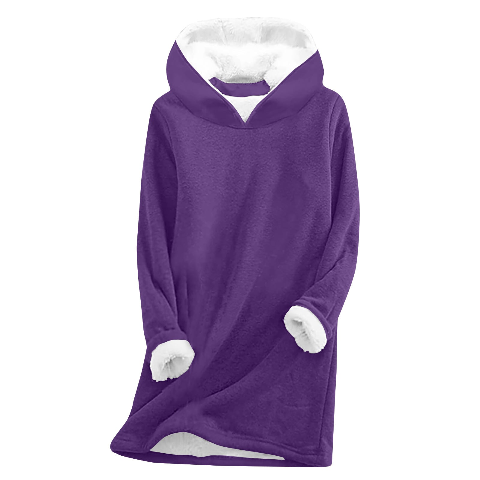 Women's Fleece Lined Casual Long Sleeve Sweatshirt