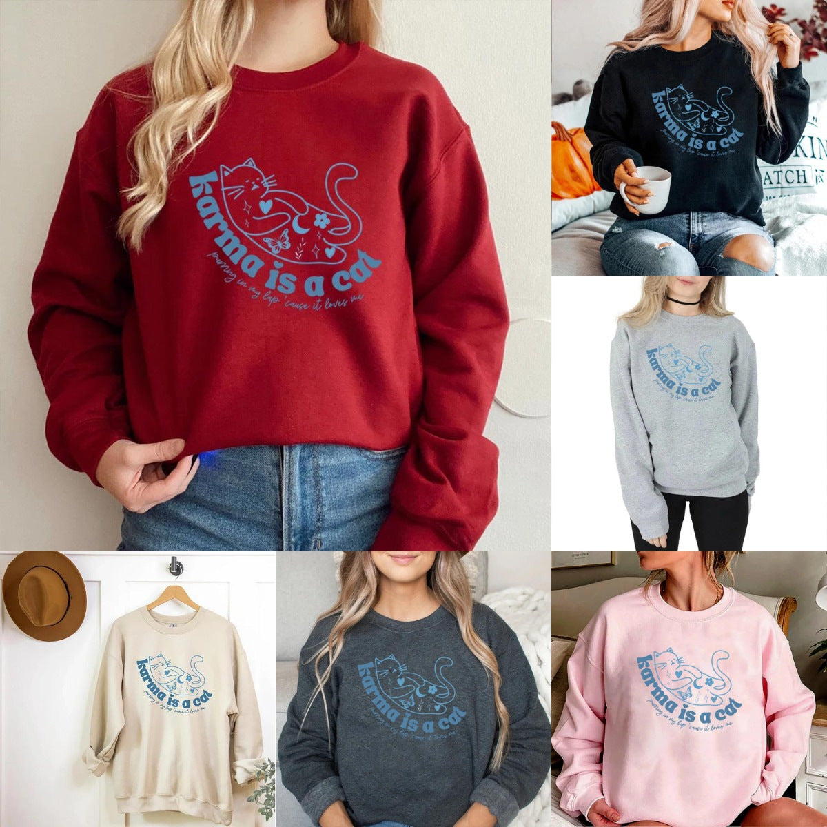 Women's Retro Crew Neck Casual Sports Sweatshirt