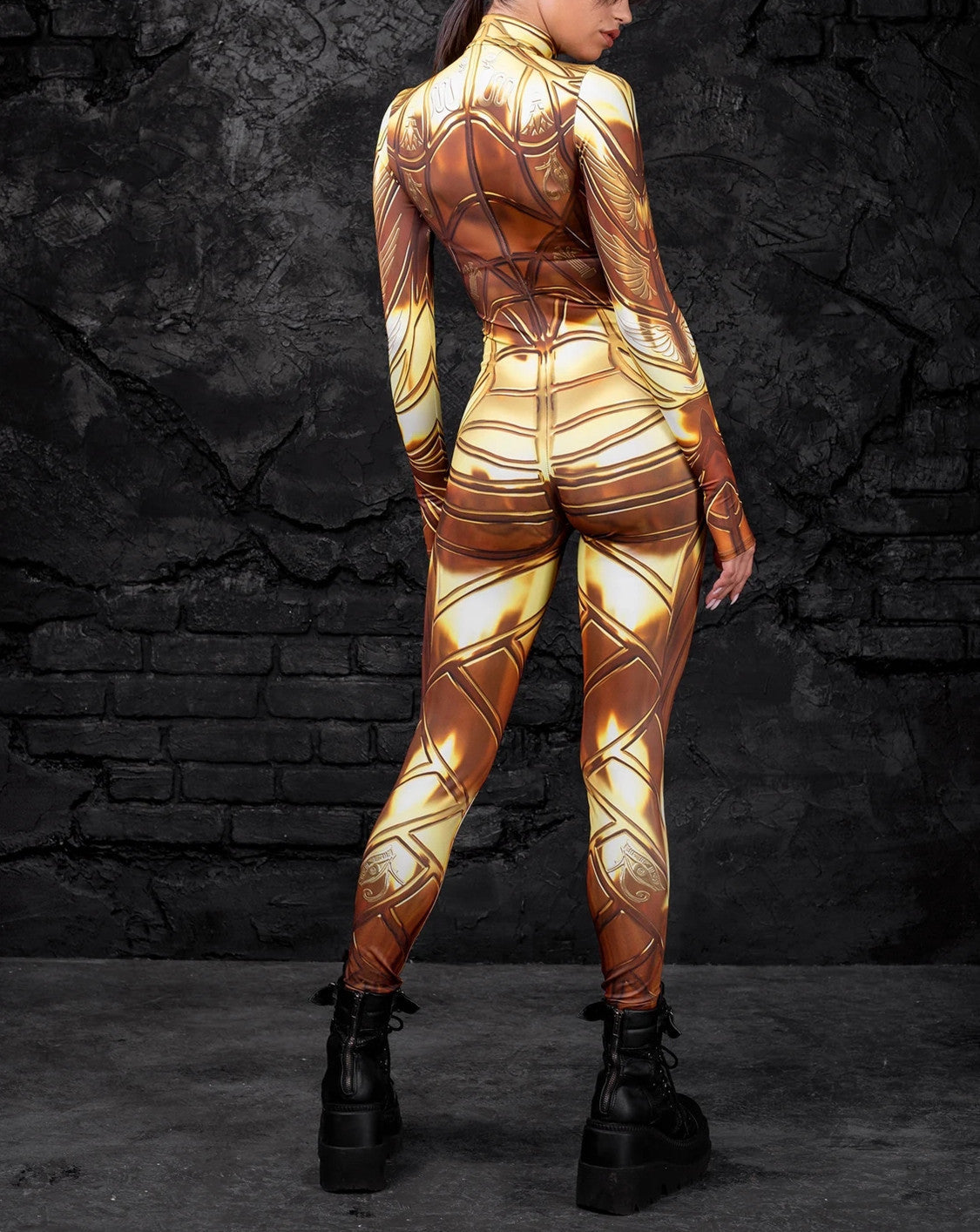 3D Print Halloween Slim Cosplay Jumpsuit Tights