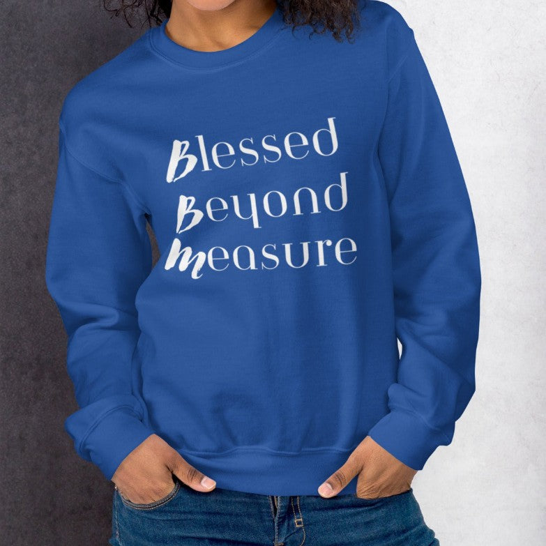 Chic Royal Blue Long-Sleeve Streetwear Pullover