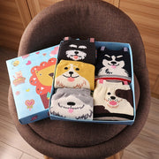3D Cartoon Christmas Couple Socks for Women