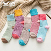 Warm Women's Rabbit Wool Socks for Winter