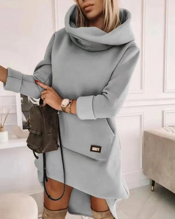 Cozy Loose-Fit Casual Women's Pullover Hoodie with Pocket