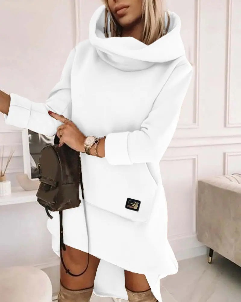 Cozy Loose-Fit Casual Women's Pullover Hoodie with Pocket