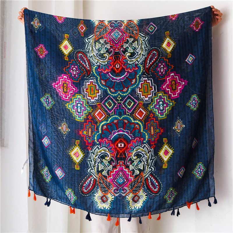 Add Retro Chic to Your Outfit with Handmade Tassel Scarf