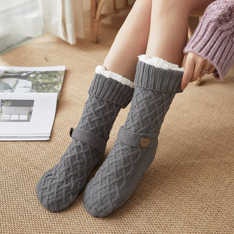 Warm Lambswool Christmas Socks for Home