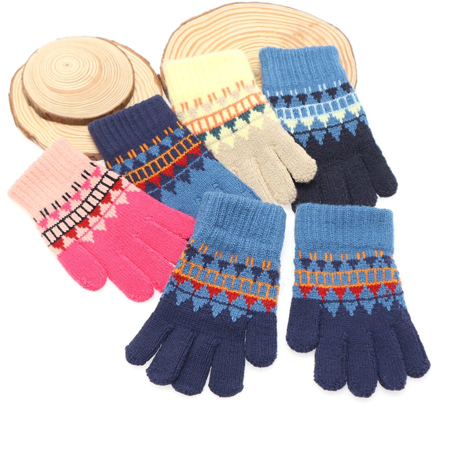 Kids' 5-Finger Gloves for Boys & Girls - Warm & Water-Resistant Outdoor Gloves