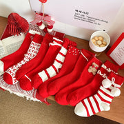 Soft Cotton Mid-Calf Socks for Women