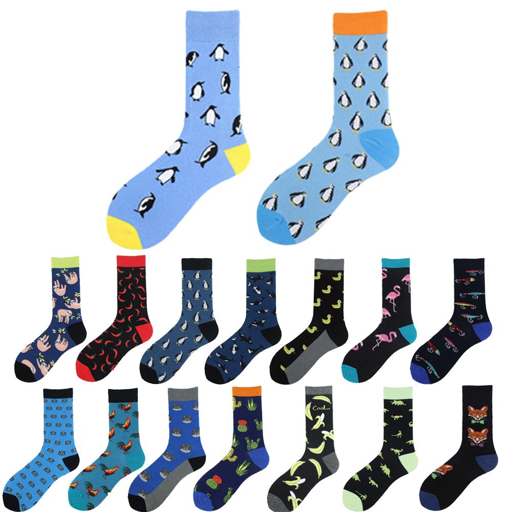 Cute Cartoon Animal Jacquard Tube Socks