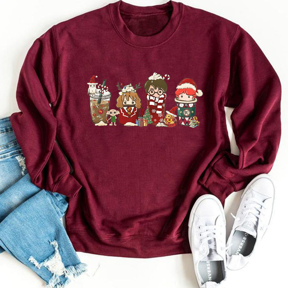 Women's Magic Wizard Christmas Sweatshirt Holiday Pullover
