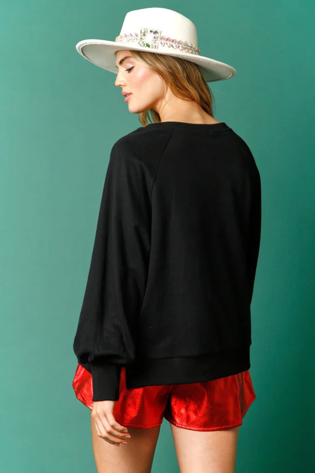 Cute Cartoon Print Long-Sleeve Casual Women's Sweater