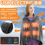 Stay Warm with Soft Heated Plush Blanket