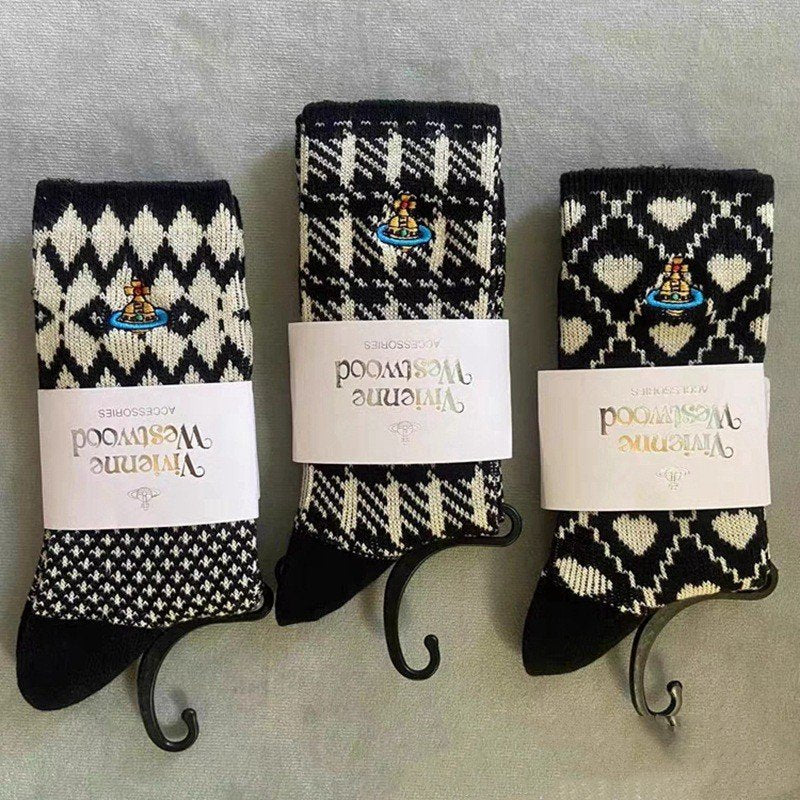Retro Floral Socks for Women
