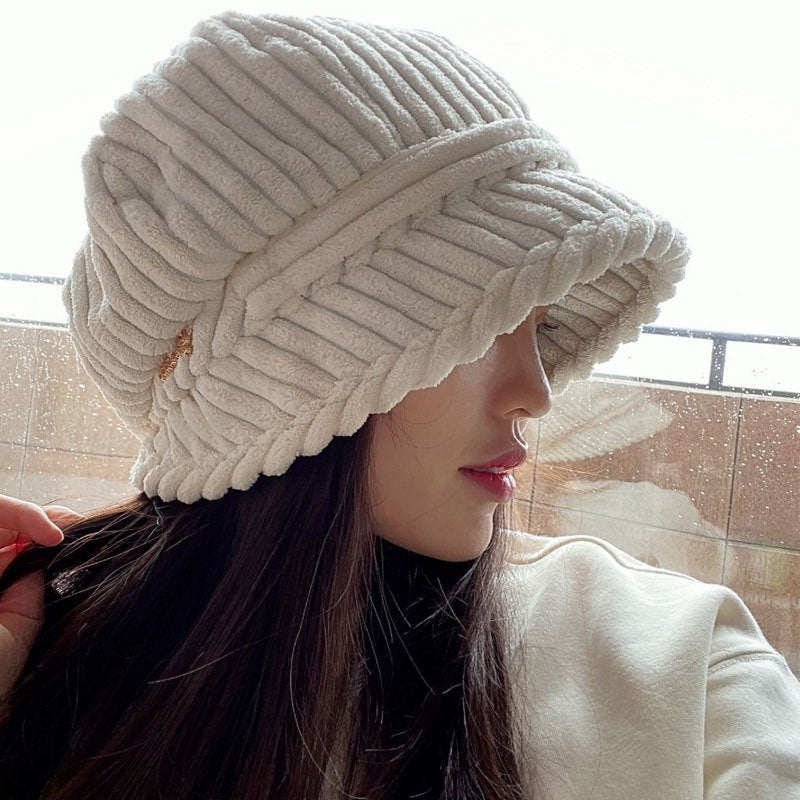Cozy Winter Plush Bonnet for Kids