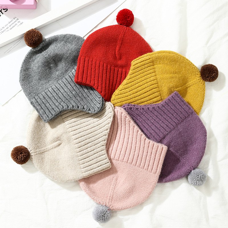 Cozy Woolen Cap for Baby & Kids - Ear Protection & Warmth