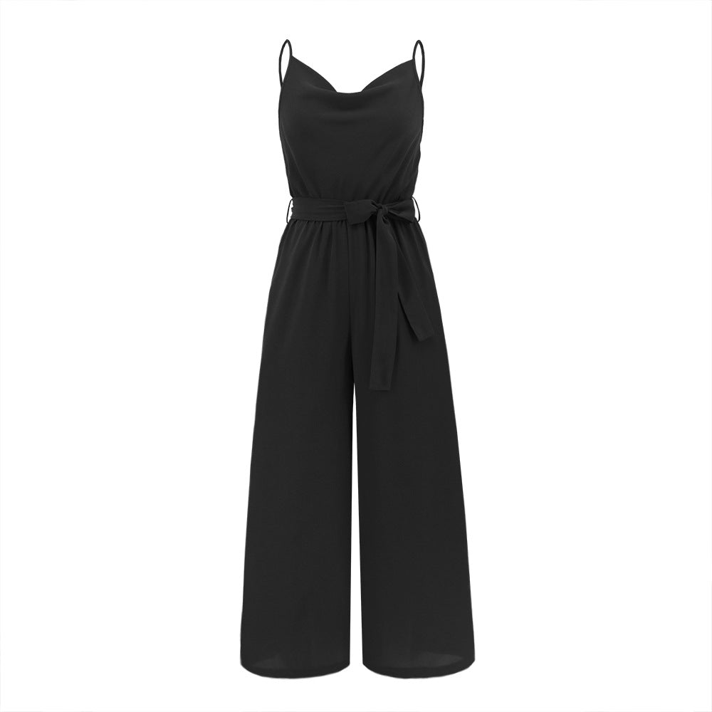 Chic Wide-Leg Slim Jumpsuit for Women