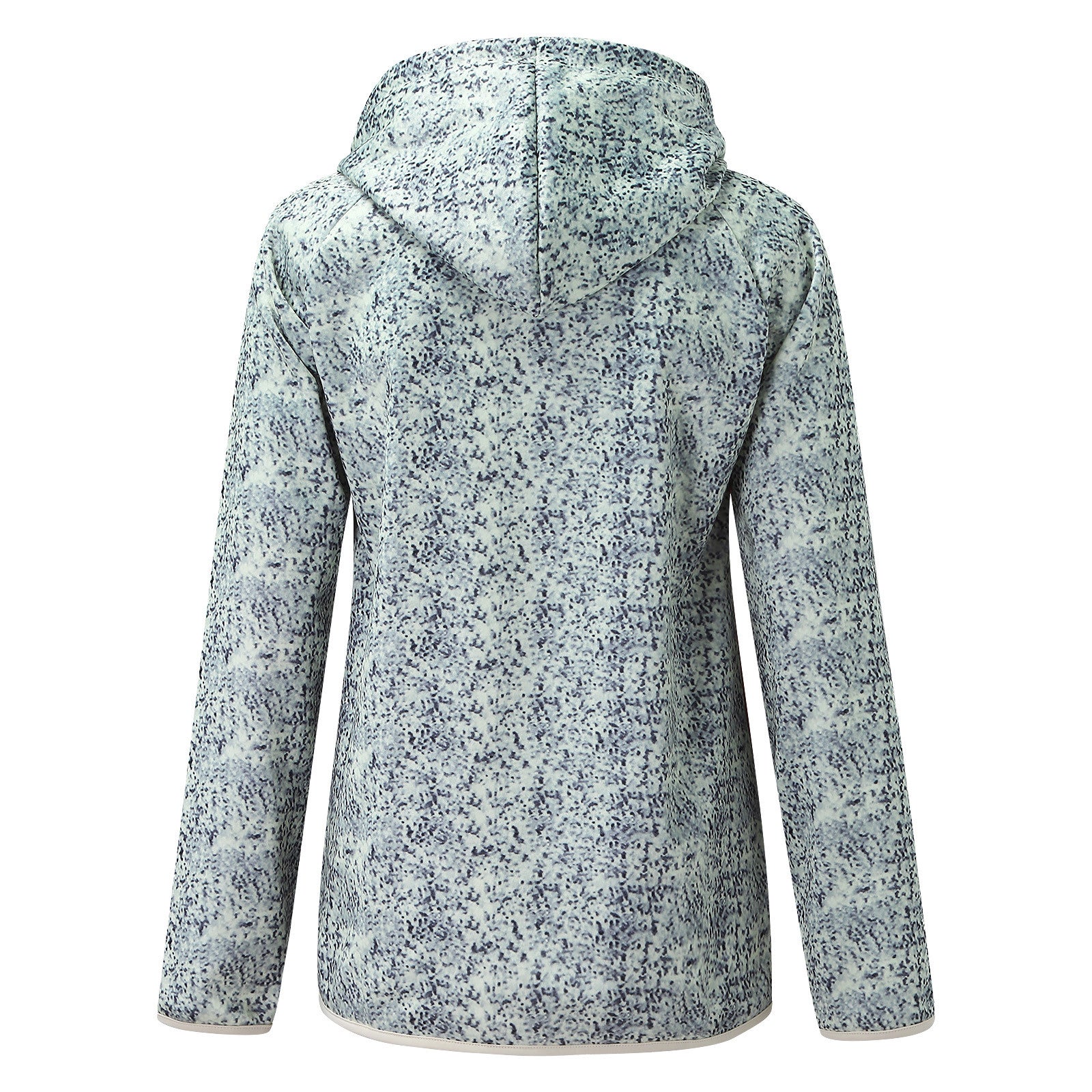 Cozy V-Neck Printed Hoodie Casual Autumn Winter Sweater