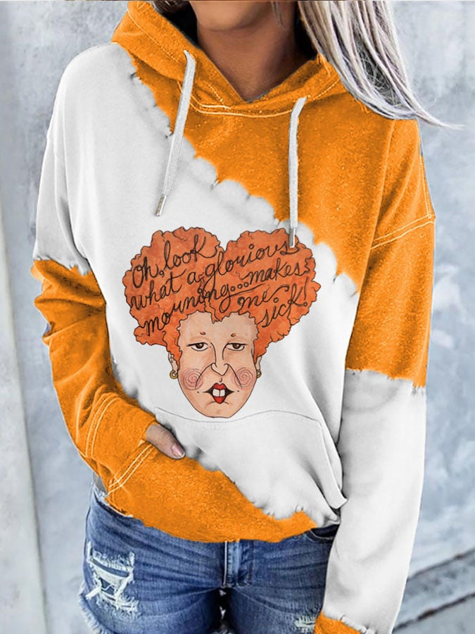 Festive Christmas Digital Print Pullover Hoodie