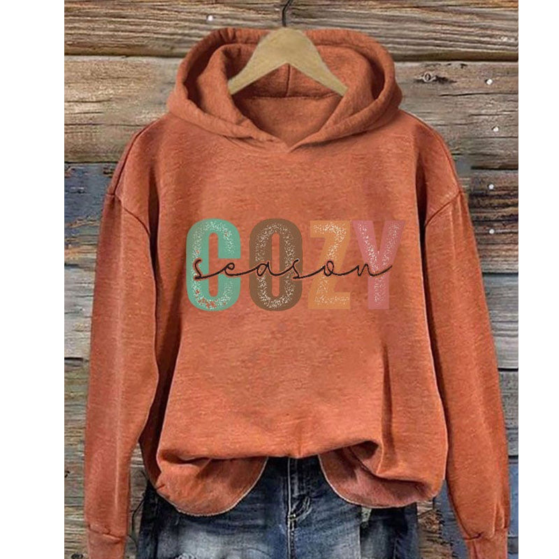 Festive Christmas Digital Print Pullover Hoodie